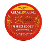 Creme of Nature with Argan Oil From Morocco Perfect Edges Hair Gel, 24 Hour Hold with Moisture and Exotic Shine, Extra Hold, 2.25 Oz (Pack of 1)