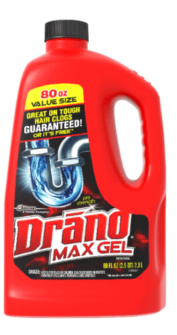 DRANO® MAX GEL CLOG REMOVER 80oz