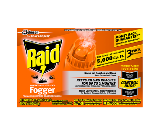 RAID® CONCENTRATED DEEP REACH FOGGER 3pk 1.5oz