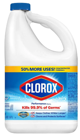 CLOROX PERFORMANCE CONCENTRATED BLEACH 121oz 3pk