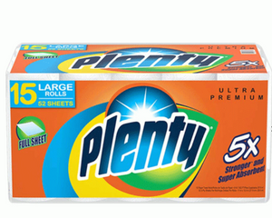 PLENTY PAPER TOWEL 90 SHEET FLEX A SIZE 15 IN CASE